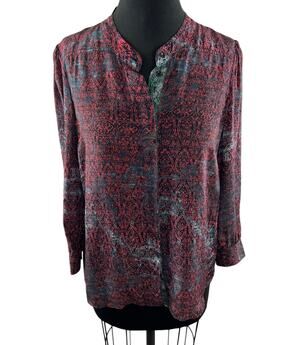 See By Chloe Multicolor Top Printed Perfumes Classic Casual Button-Up Size 1